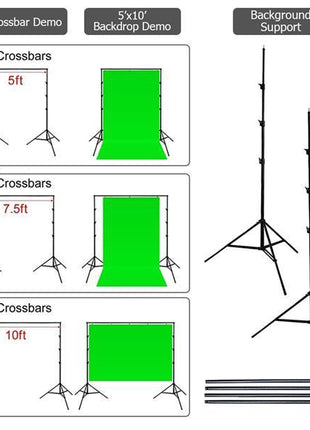 2X3 Meter Background Frame Set, 3 Background Clips, This Product Poses A Risk Of Infringement On The Amazon Platform