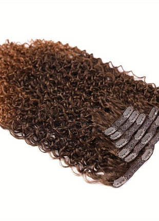 Synthetic Hair Curler Type Hair Extension Hair Curler Type Full Head Wig Women's Black Brown Hair