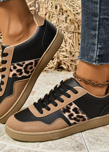 Flat Lace-up Oversized Casual Shoes