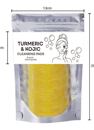 Turmeric Exfoliating Cleansing Pads Compressed Facial Sponges Skin Care Tools For Face Clogged Pores Excess Oil Cleansing