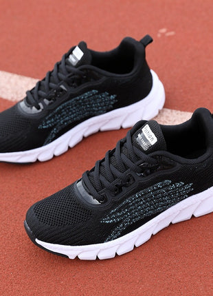 Men's And Women's Flying Woven Breathable Running Shoes Couple's Casual Sneakers