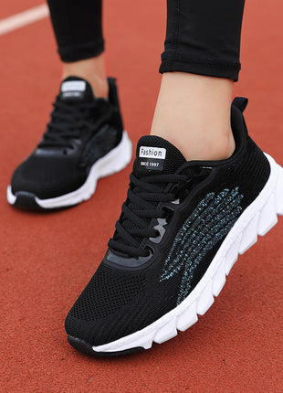 Men's And Women's Flying Woven Breathable Running Shoes Couple's Casual Sneakers