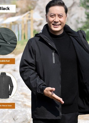 Men's Assault Jacket Fleece-lined Detachable Three-in-one Coat