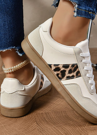 Flat Lace-up Oversized Casual Shoes