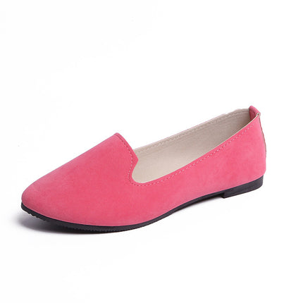 Chaussures plates de travail couleur bonbon pour femmes, nouvelle collection printemps et automne