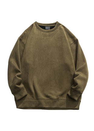 Suede No Hat Rope Hooded Sweater For Men