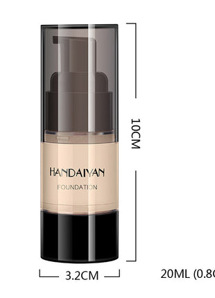 HANDAIYAN Full Cover Foundation Waterproof Moisturizer fond de teint couvrant Face Liquid Foundation Base Makeup for Dark Skin