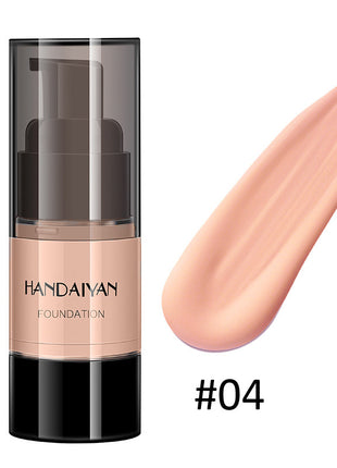 HANDAIYAN Full Cover Foundation Waterproof Moisturizer fond de teint couvrant Face Liquid Foundation Base Makeup for Dark Skin