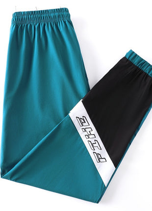 Casual Sports Outerwear Loose Ice Silk Trousers Men