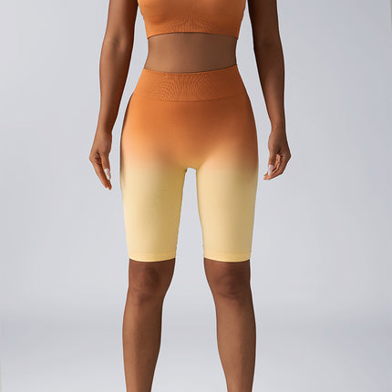 Ensembles d'entraînement pour femmes 2 pièces sans couture Crop Tank Shorts taille haute Tenues de yoga, tenues d'entraînement pour femmes 2 pièces sans couture Sport Bra taille haute Yoga Leggings Ensembles