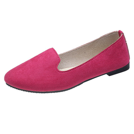 Chaussures plates de travail couleur bonbon pour femmes, nouvelle collection printemps et automne