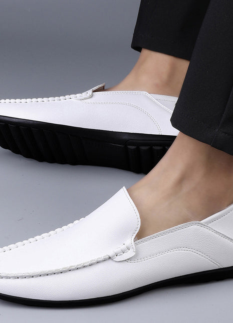 Mocassins décontractés à tête ronde pour hommes