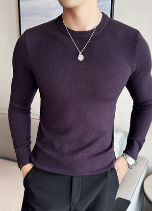 Modal Anti-Pilling Round Neck Sweater For Men