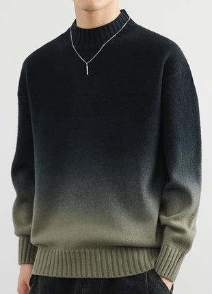 Fashion Personality Gradient Sweater Men