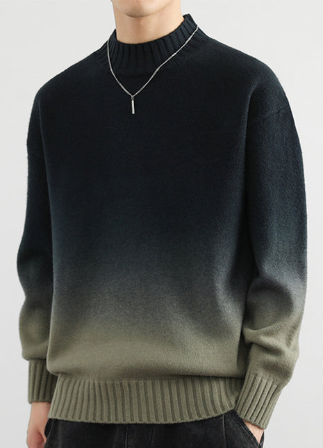 Fashion Personality Gradient Sweater Men