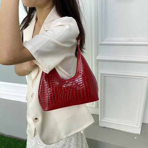 Sac à bandoulière tendance pour femme avec motif pierre