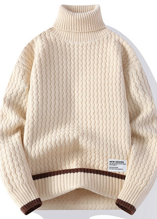 Fashion Personality New Mock Neck Sweater Men