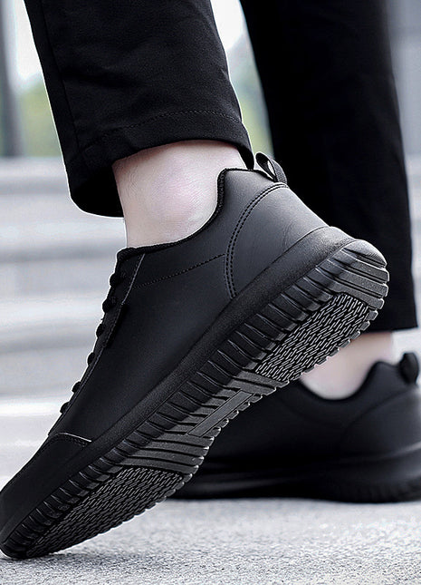 Plus Size Chef Shoes Men's Waterproof Kitchen Shoes Men's Leather Surface Sports Casual Shoes