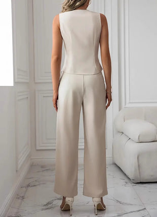 Women's Fashion Casual Vest Suit Pants Suit