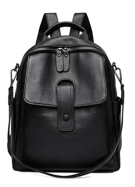 Soft Leather Fashion Trend Multipurpose All-matching Large-capacity Backpack