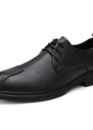 Plus Size Men's Casual Shoes Genuine Leather Lace-up Soft Bottom