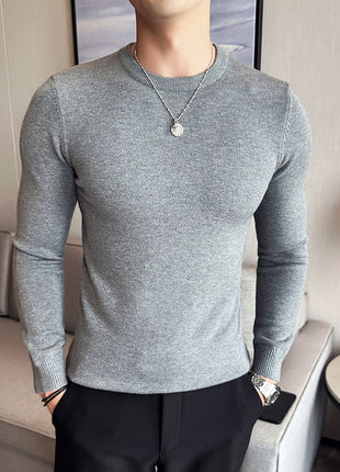 Modal Anti-Pilling Round Neck Sweater For Men