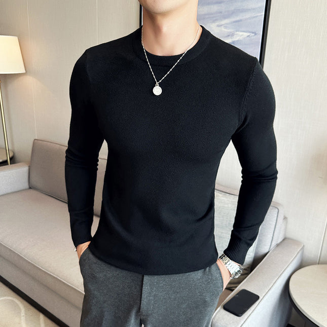 Modal Anti-Pilling Round Neck Sweater For Men