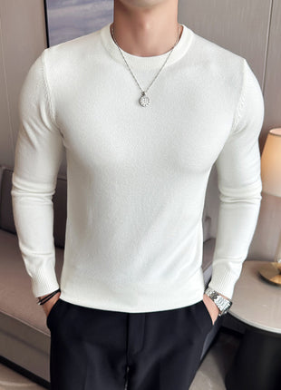 Modal Anti-Pilling Round Neck Sweater For Men