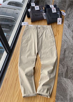 Men's Brushed Twill Straight Casual Pants