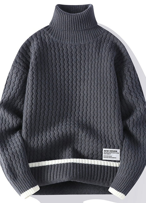 Pull col montant tendance pour homme