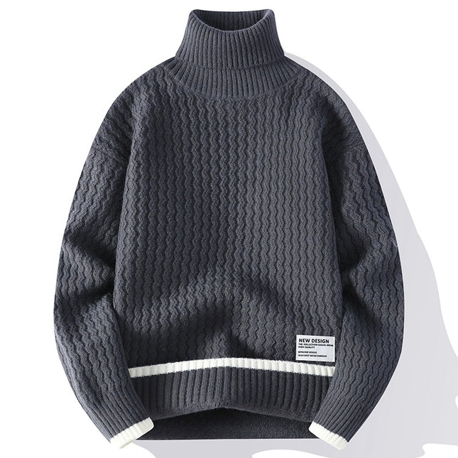 Pull col montant tendance pour homme