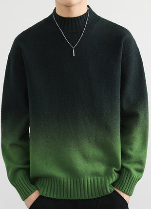 Fashion Personality Gradient Sweater Men