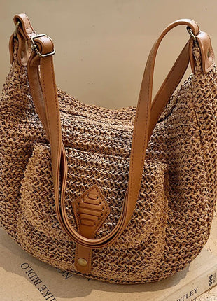 Large Capacity Straw Bag Women's All-match One-shoulder Crossbody