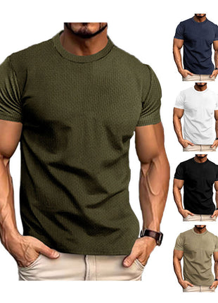 Men's Short Sleeve Breathable Slim Top