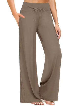 Women's Pajama Printed Wide-leg Pants High Waist