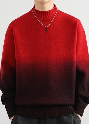 Fashion Personality Gradient Sweater Men