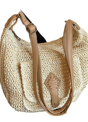 Large Capacity Straw Bag Women's All-match One-shoulder Crossbody