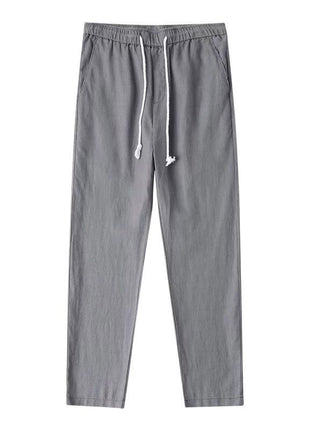 Men's Loose Straight Casual Ramie Trousers