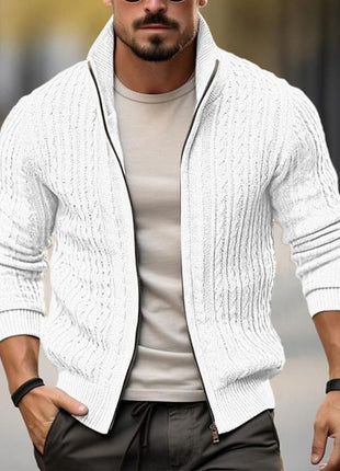 Men's Thickened Casual Stand Collar Thick Sweater