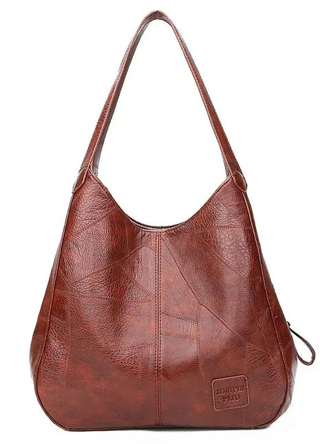 Vintage Damen Tasche Leder Große Kapazität Marmor Maserung Damen Schultertasche Täglich Pendler Handtasche Einkaufen