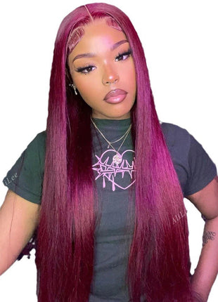 African Women Wig Long Straight Hair Lace Hair Cover