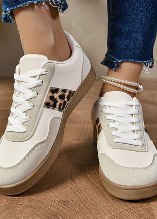 Flat Lace-up Oversized Casual Shoes