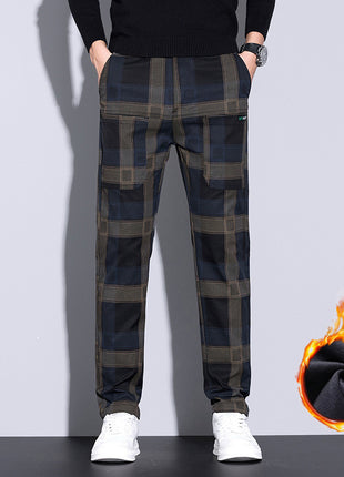 Men's Plaid Casual Pants All-matching