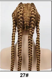 Front Lace Synthetic Fiber Four Braid Wig