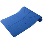 Tapis de yoga bleu foncé