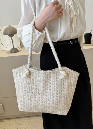 Women's Fashion Straw Large Capacity Shoulder Tote Bag