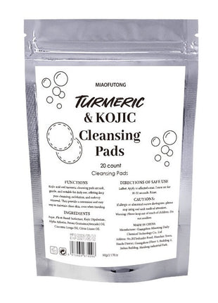 Turmeric Exfoliating Cleansing Pads Compressed Facial Sponges Skin Care Tools For Face Clogged Pores Excess Oil Cleansing