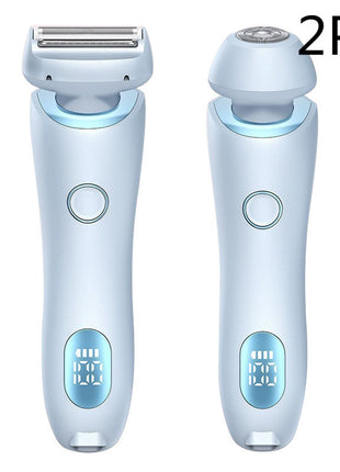 2 In 1 Hair Removal Epilator USB Rechargeable Trimmer Women Body Razor Face Leg Armpit Bikini Hand Pubic Shaver Hair Remover