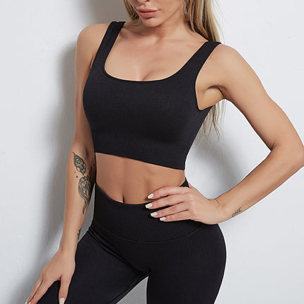 Seamless Long-sleeved Sports Top High-waisted Butt-lifting Tights