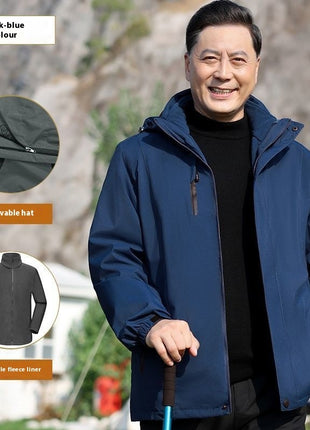 Men's Assault Jacket Fleece-lined Detachable Three-in-one Coat